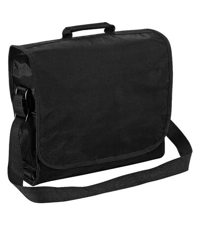 Quadra Plain Record / Messenger Bag (9 Liters) (Pack of 2) (Black) (One Size)