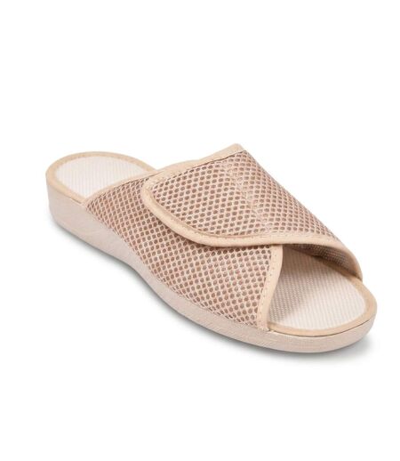 OZABI-Pantoufle Mule Femme Mesh Microperfore Scratch Ajustable Fabriquee en Espagne