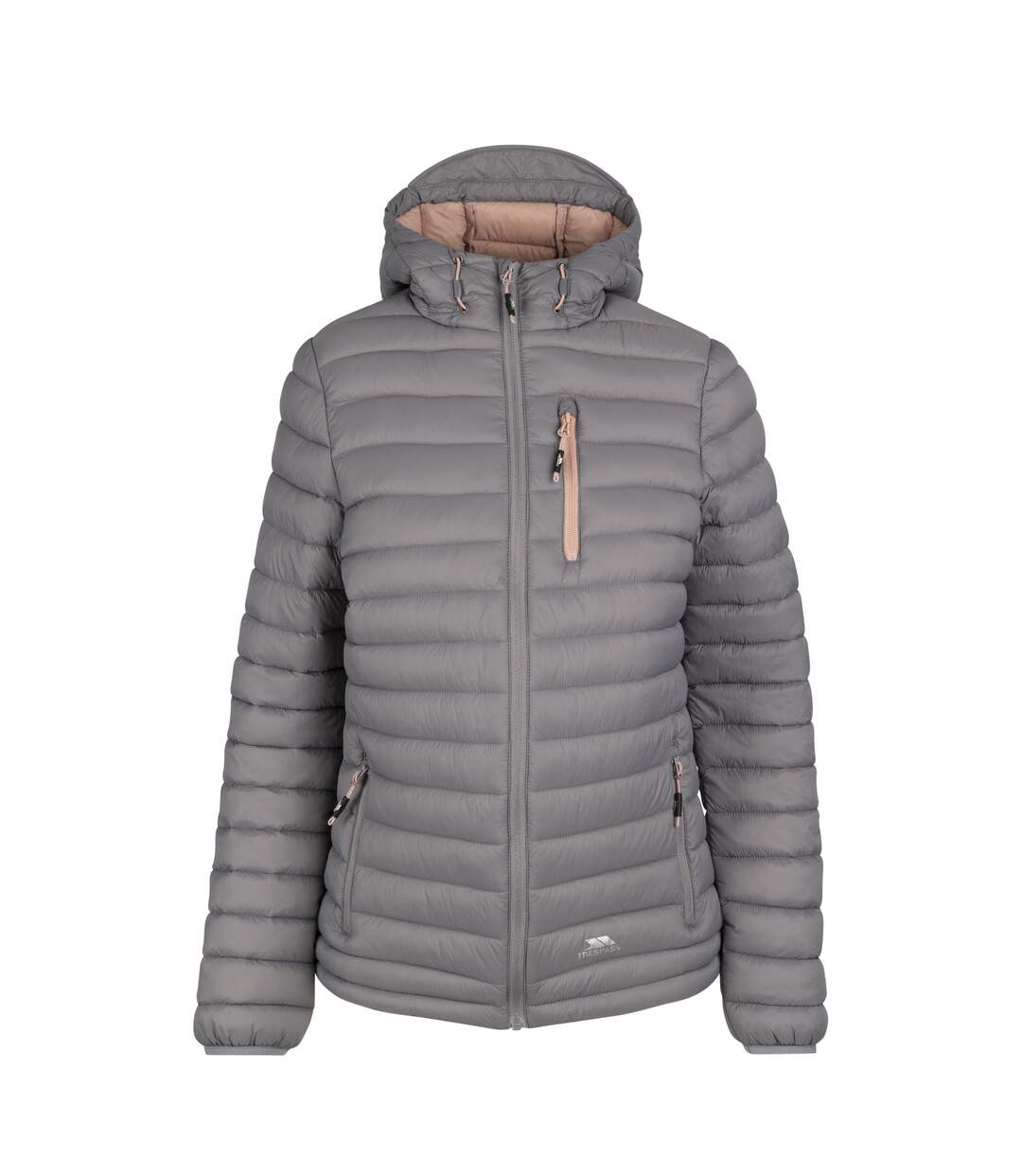Womens/ladies lenka hooded padded jacket platinum Trespass-1