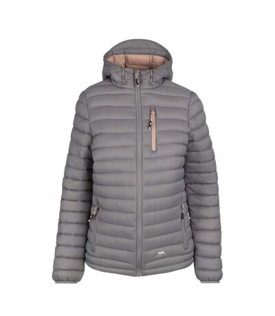 Womens/ladies lenka hooded padded jacket platinum Trespass