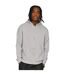 Mens Core Ringspun Cotton Full Zip Hoodie Ash Grey Casual Classics-1