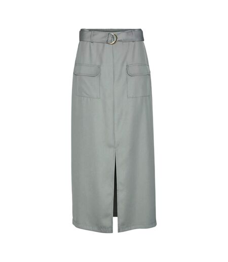 Jupe Droite Tanne Femme Vert De Gris Vero Moda