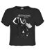 Womens/ladies rumours fleetwood mac crop top charcoal Amplified-1