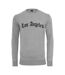 Pull À Col Ras Du Cou Avec Mots De Los Angeles Pour Hommes Gris Mister Tee-1