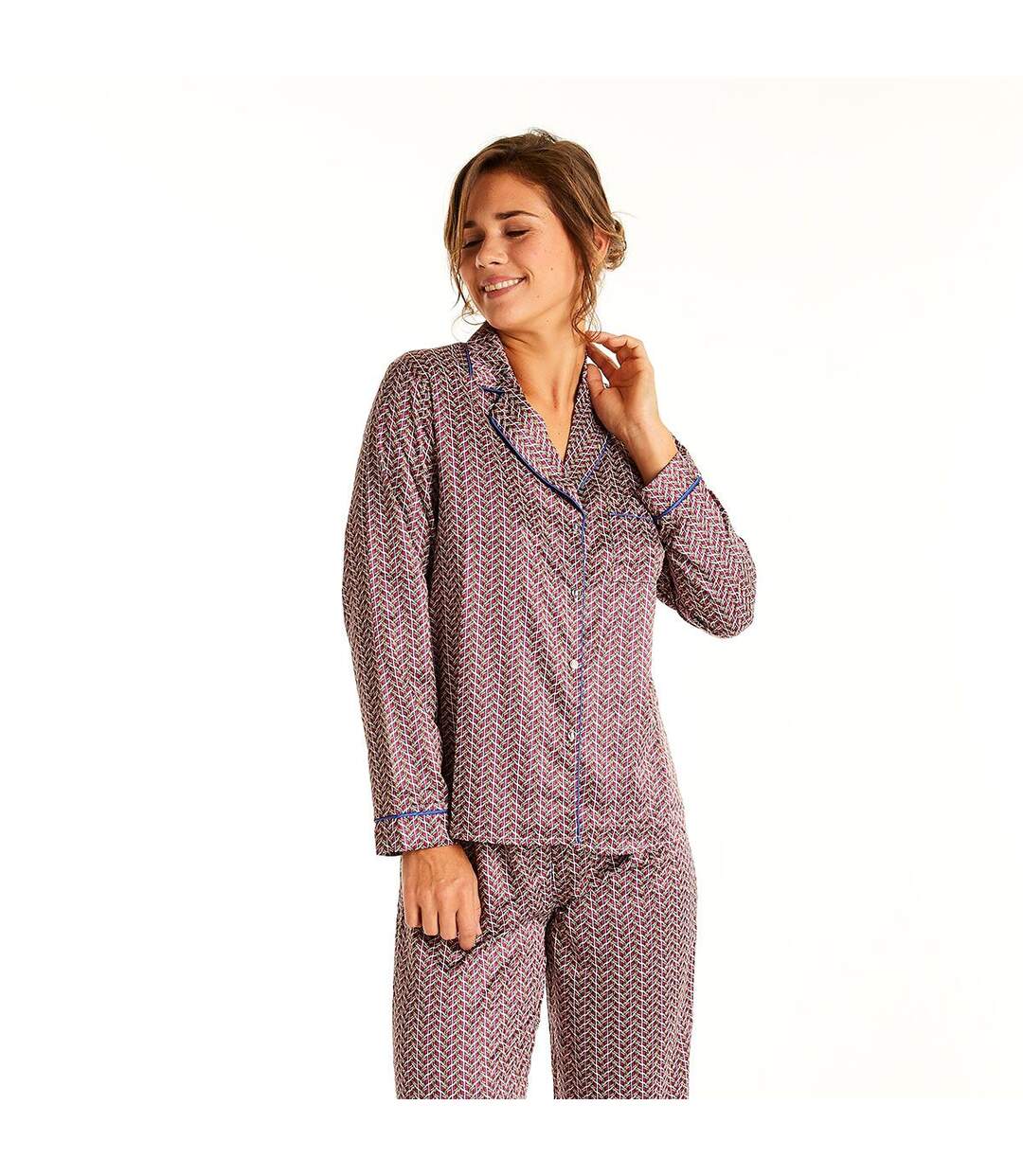 Haut de pyjama rose/bleu Mambo-4