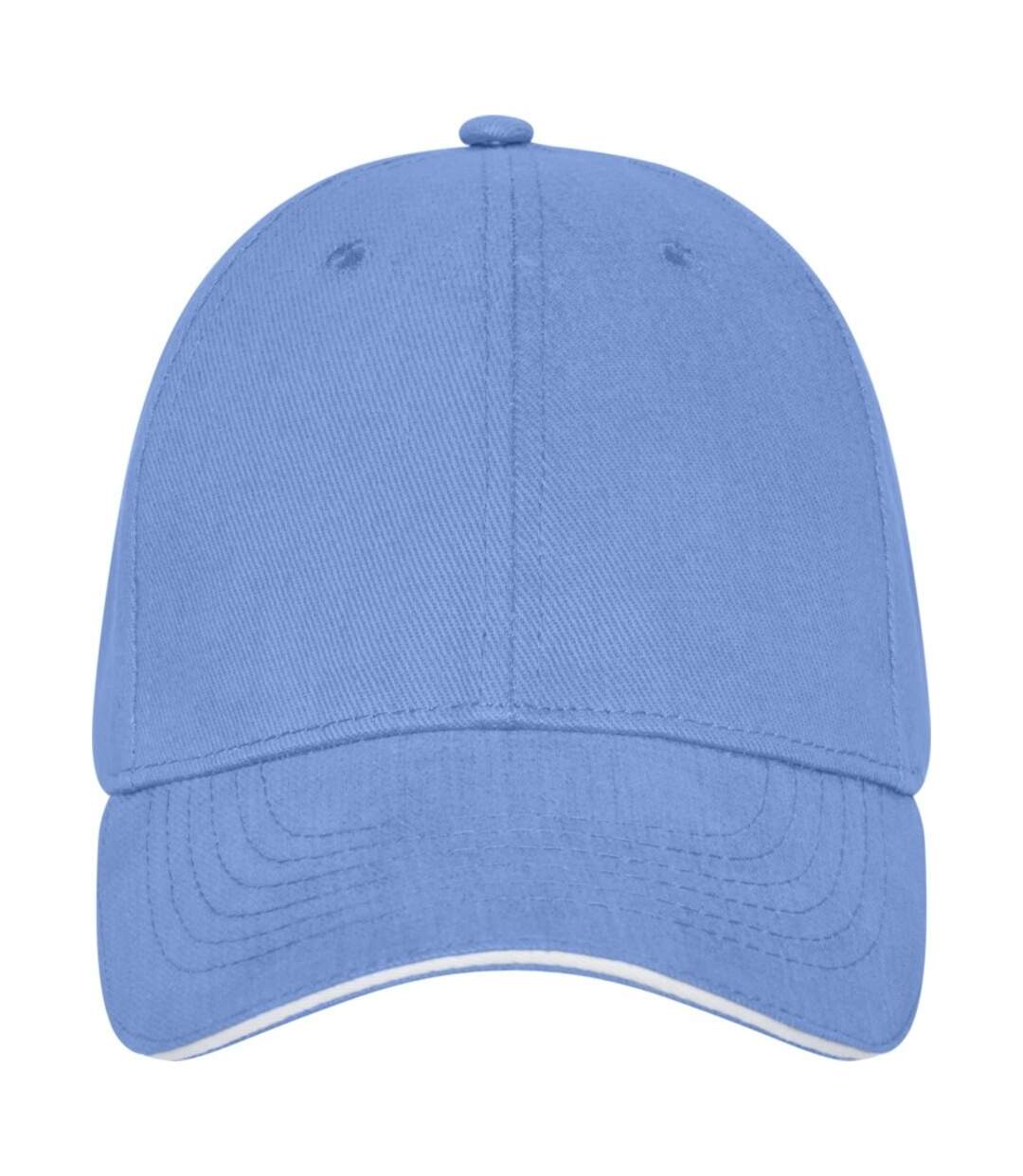 Unisex adult darton sandwich 6 panel cap light blue Elevate-1