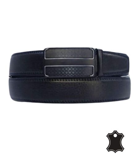 Ceinture homme cuir noir - Boucle automatique - Sophistication et confort