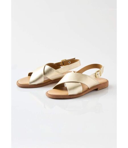 Sandales plates brides croisées