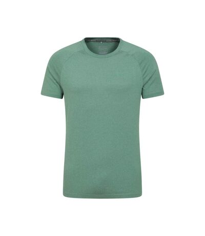 Mens agra melange t-shirt khaki green Mountain Warehouse