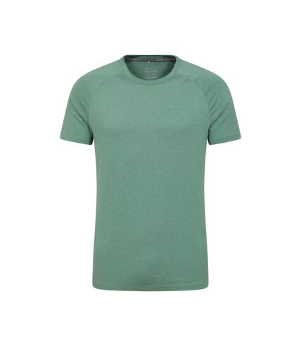 Mens agra melange t-shirt khaki green Mountain Warehouse