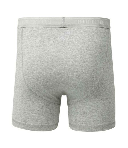 Fruit of the Loom Mens Classic Plain Boxer Shorts (Pack of 2) (Light Grey Marl) - UTPC7249
