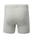 Pack of 2  Mens classic plain boxer shorts  light grey marl Fruit of the Loom