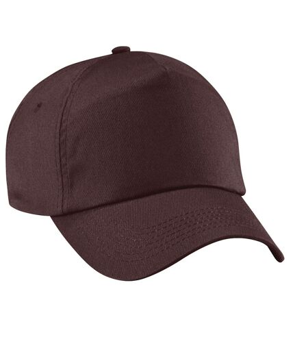 Casquette de baseball 100% coton adulte unisexe chocolat Beechfield