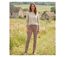 MAYFLOWER BELINDA2O - Pantalon stretch imprimé fleuri orange : fraîcheur et confort absolu-5