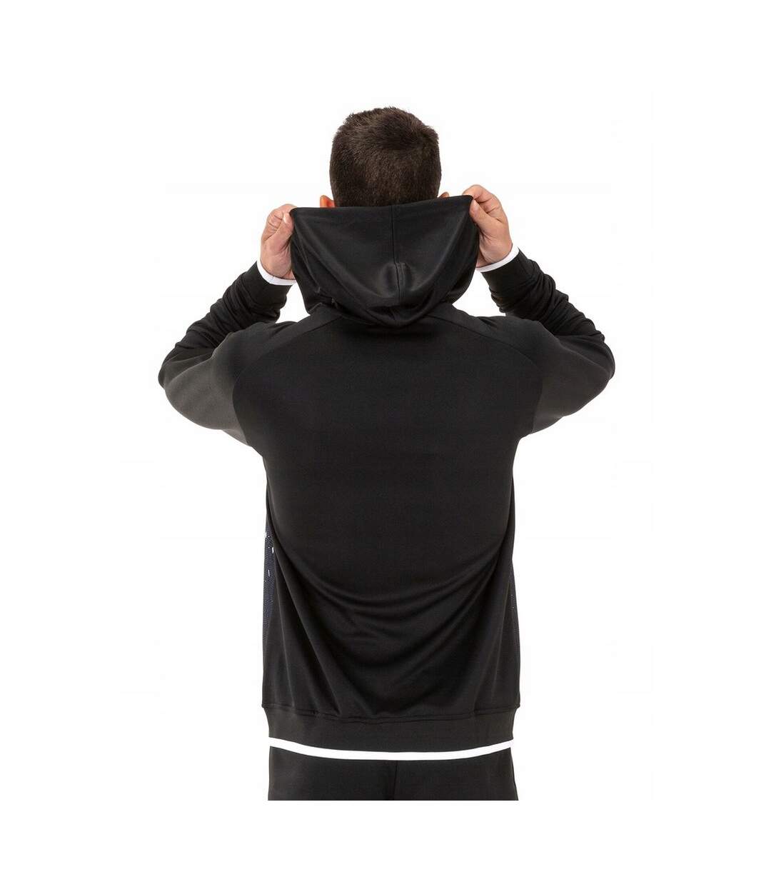 Veste À Capuche Supernova Homme Blanc Noir Joma-3