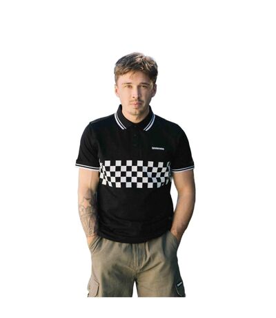 Polo Ss25 Homme Noir Blanc Lambretta