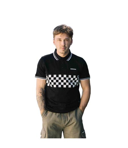 Polo Ss25 Homme Noir Blanc Lambretta