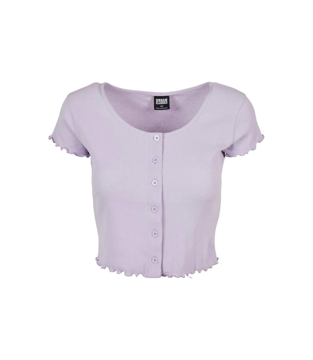 Haut Court Motif/style Côtelé Femme Lilas Urban Classics-1