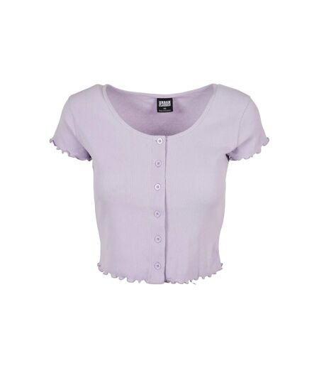 Haut Court Motif/style Côtelé Femme Lilas Urban Classics
