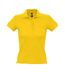 SOLS Womens/Ladies People Pique Short Sleeve Cotton Polo Shirt (Gold) - UTPC319