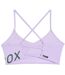 Womens/ladies Hyrox Medium Impact Sports Bra Light Lavender Puma-3