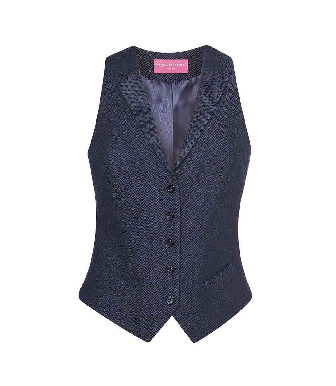 Gilet Nashville Femme Bleu Marine Brook Taverner-1