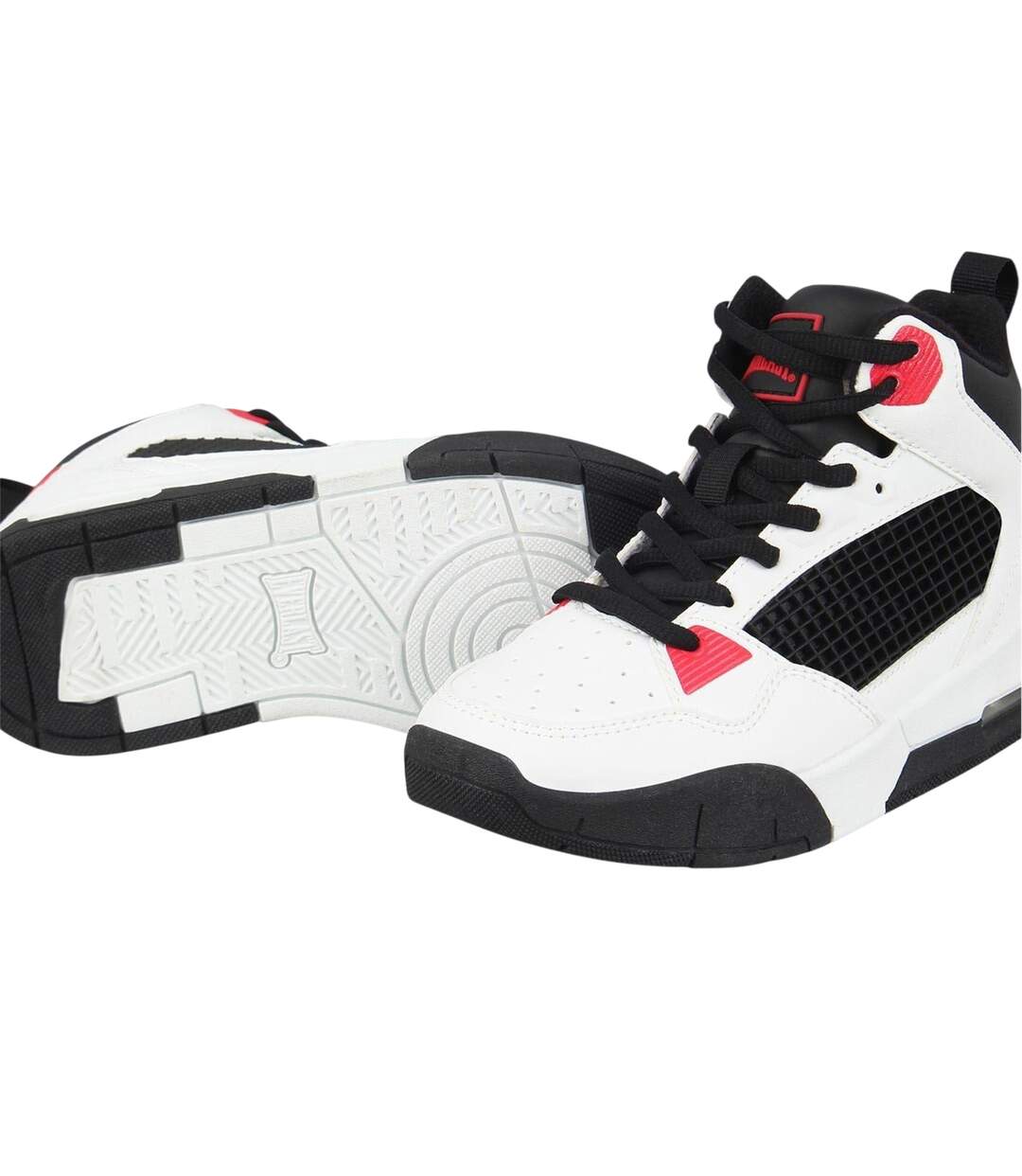 Baskets Montantes Layup Homme Blanc Noir Rouge Everlast-4