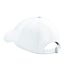 Beechfield Unisex Low Profile Heavy Cotton Drill Cap / Headwear (Pack of 2) (White) - UTRW6730-2