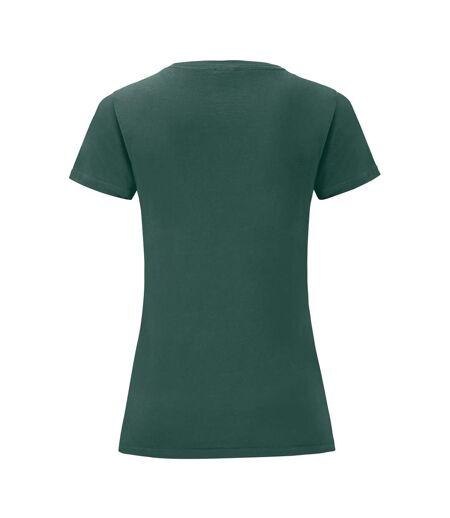 Fruit Of The Loom - T-shirt manches courtes ICONIC - Femme (Vert foncé) - UTPC3400