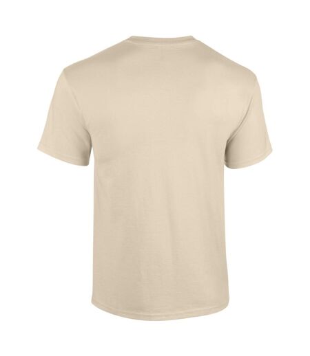 Gildan Mens Heavy Cotton Short Sleeve T-Shirt (Sand) - UTBC481