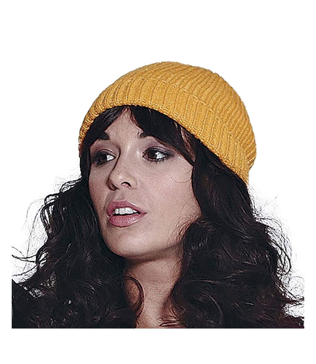 Beechfield Unisex Retro Trawler Winter Beanie Hat (Mustard) - UTRW246-3