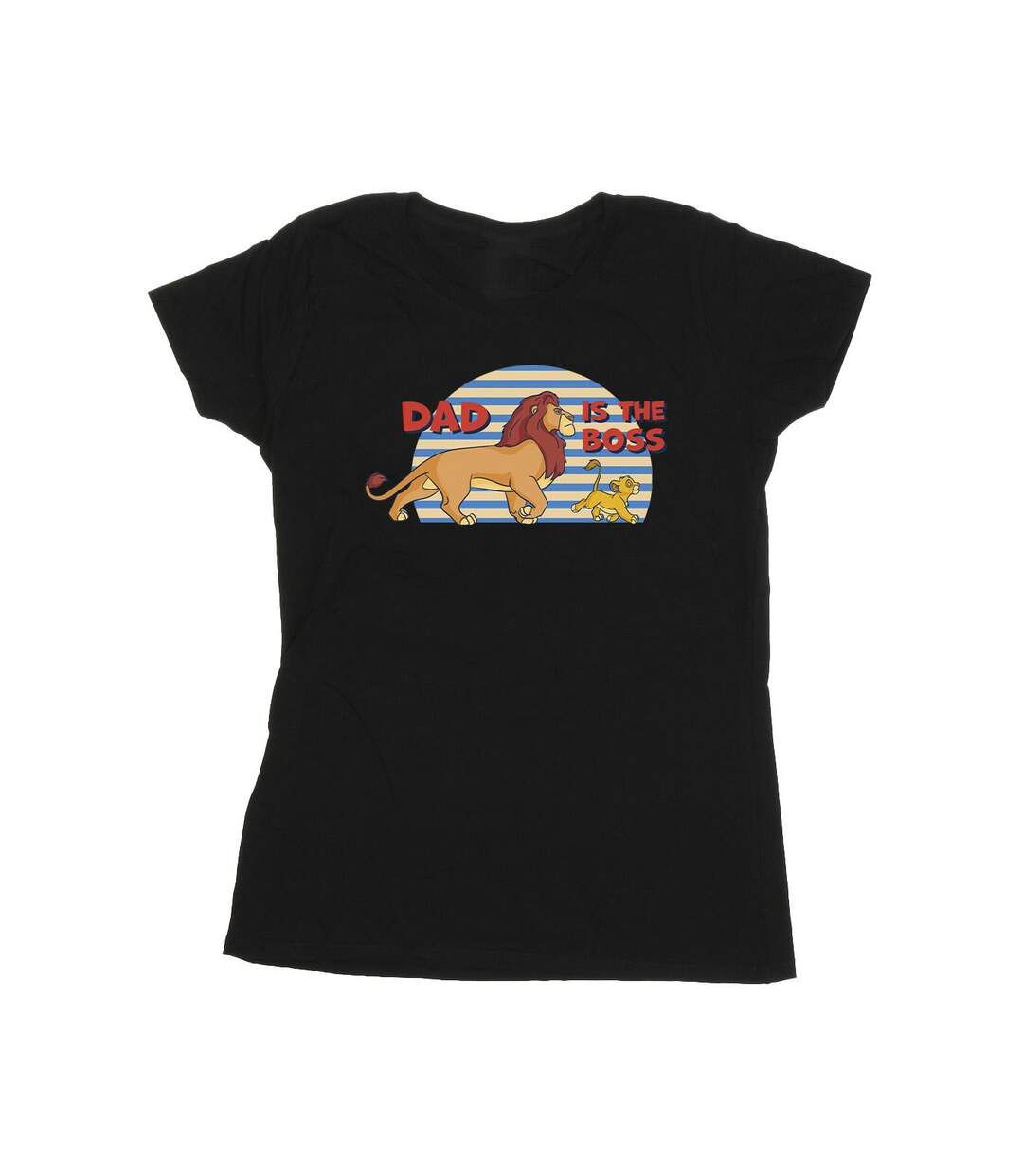 Disney Femme/Ladies The Lion King Dad Boss Cotton T-Shirt (Noir) - UTBI25324-1
