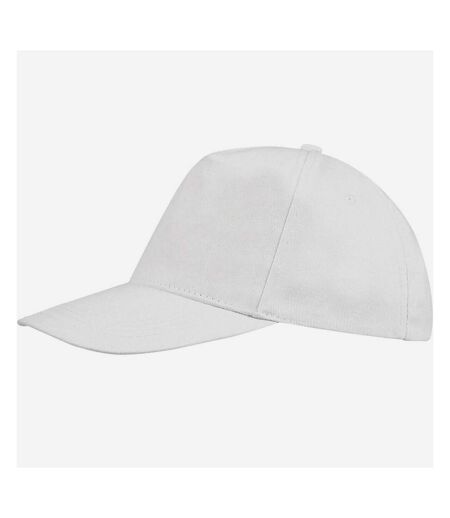 SOLS Unisex Buzz 5 Panel Baseball Cap (White) - UTPC370