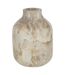 Vase Bouteille Déco Marbre 15cm Beige-1