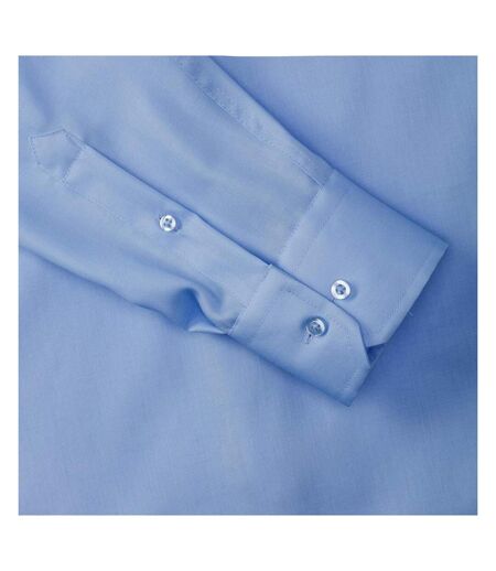 Chemise À Manches Longues Sans Repassage Homme Bleu Pâle Russell