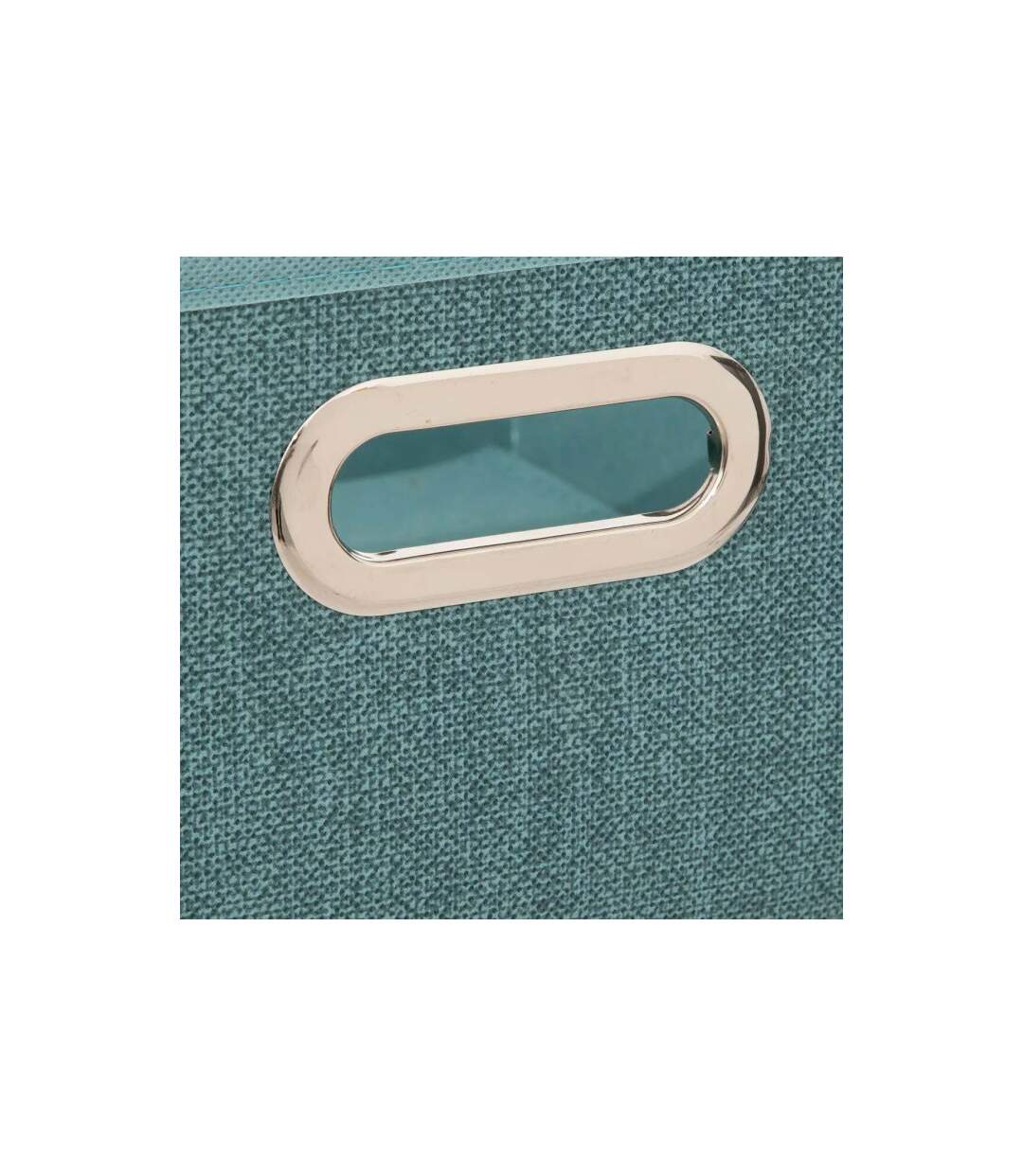 Boîte de Rangement Pliable Premium 15x31cm Pétrole Chiné-2