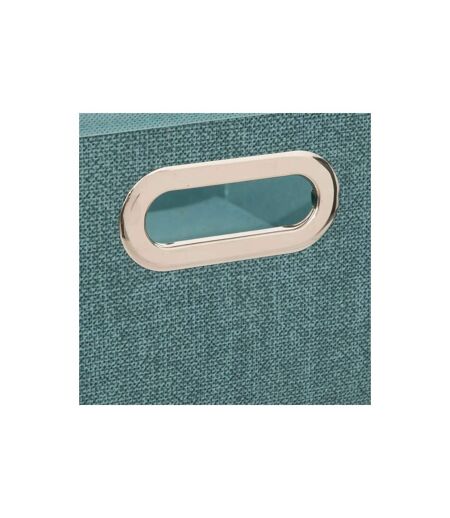 Boîte de Rangement Pliable Premium 15x31cm Pétrole Chiné