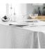 Nappe Jacquard Imprimé Azuline 140x250cm Gris-2
