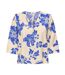 Blouse beige/bleu femme jdy troya-1