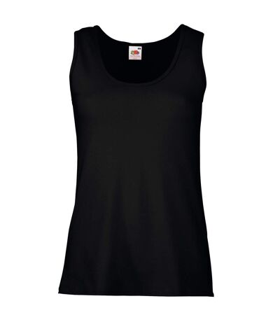 Fruit Of The Loom Ladies/Womens Lady-Fit Valueweight Vest (Black)