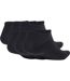 Lot De 6  Socquettes Motif/style Trèfle Femme Noir Adidas-2