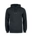 Sweat À Capuche Premium Homme Noir Clique-1