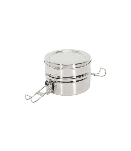 Lunch Box Ronde 2 Niveaux 80cl Inox