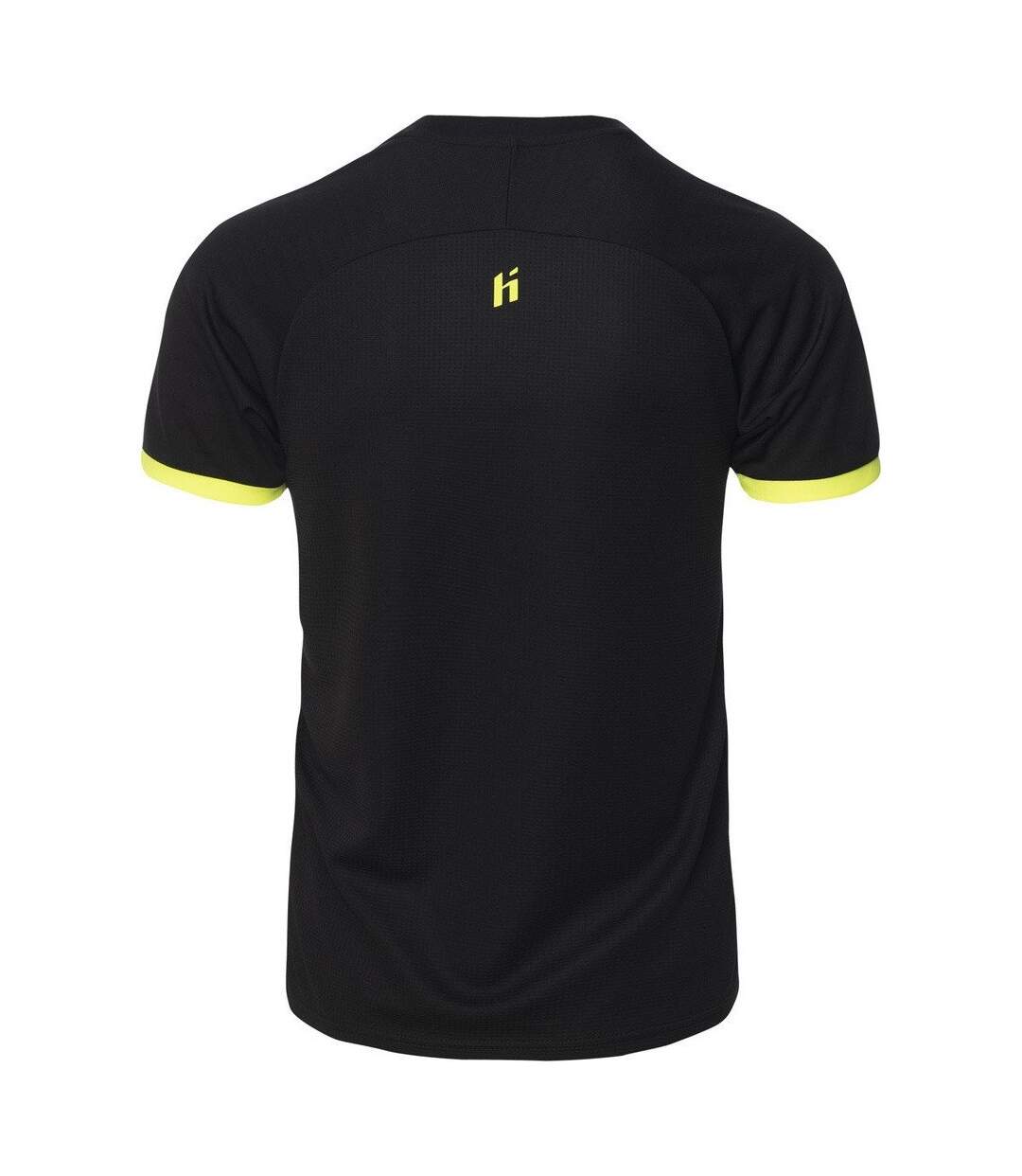 T-shirt Rosario Homme Noir Jaune Fluo Huari-2