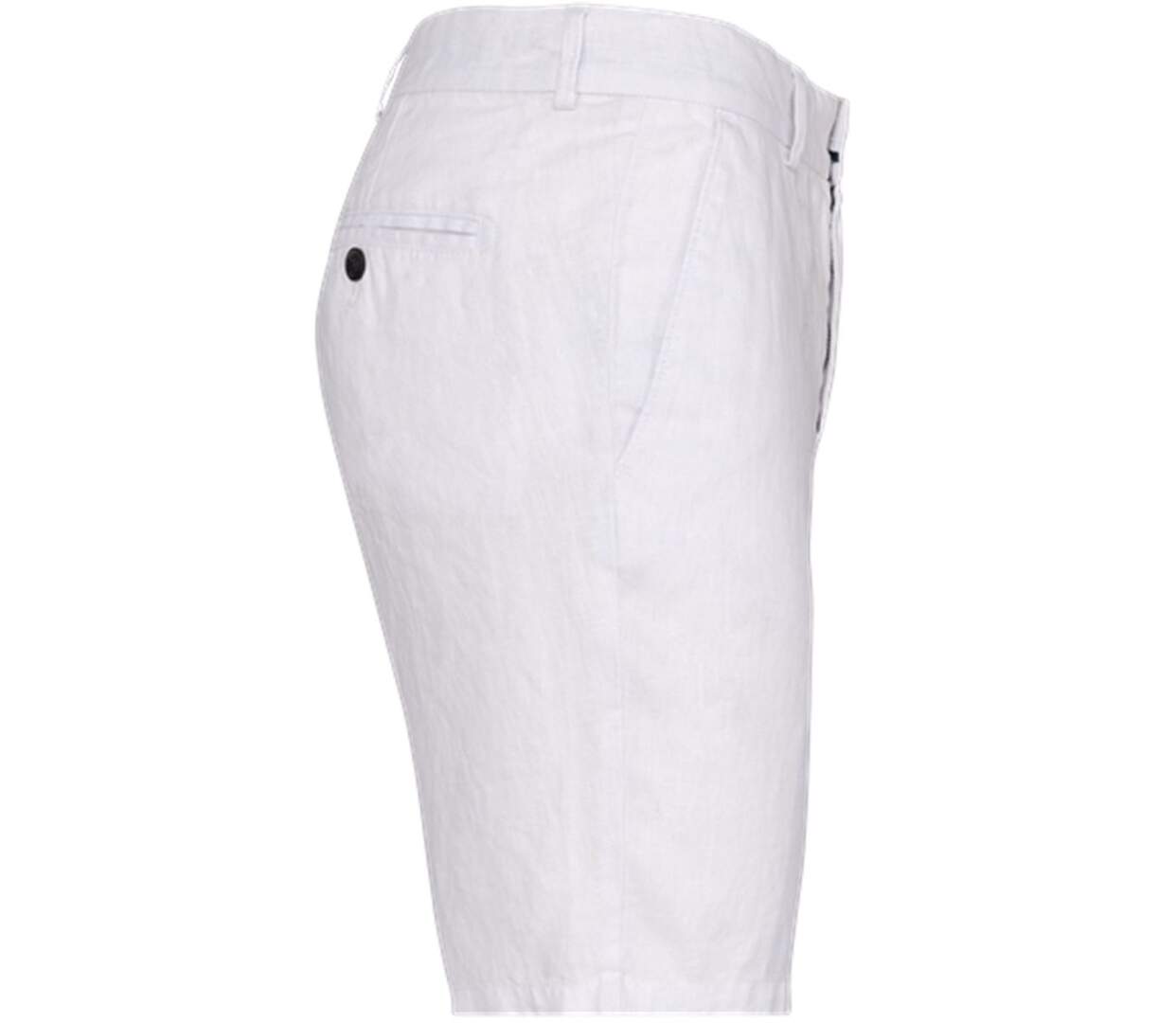 Bermuda en lin - Homme - PATS711 - blanc-3