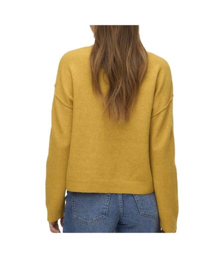 Pull jaune  moutarde femme vero moda besti