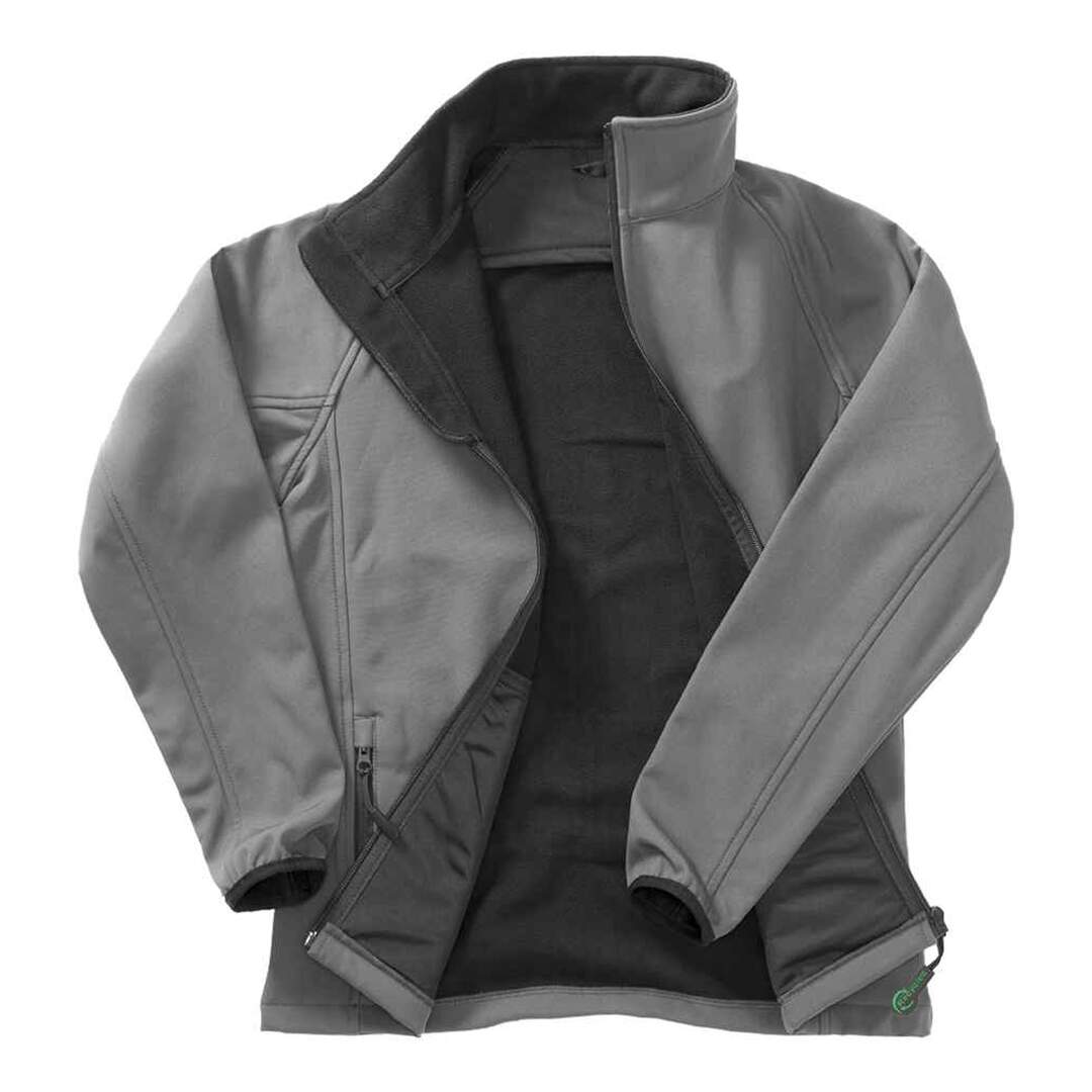 Mens printable soft shell jacket charcoal/black Result Core-3