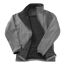 Mens printable soft shell jacket charcoal/black Result Core-3