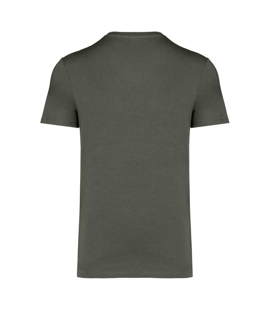 Unisex Adult Heavyweight Slim T-shirt Organic Khaki Native Spirit-2