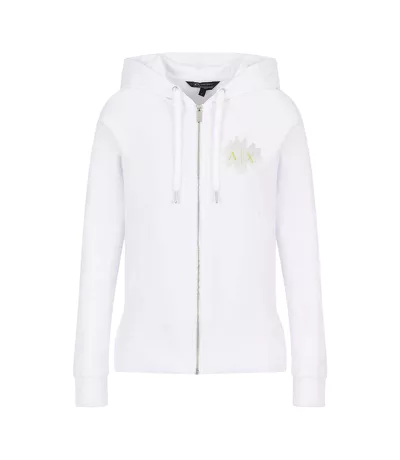Sweat À Capuche Femme Blanc Armani Exchange